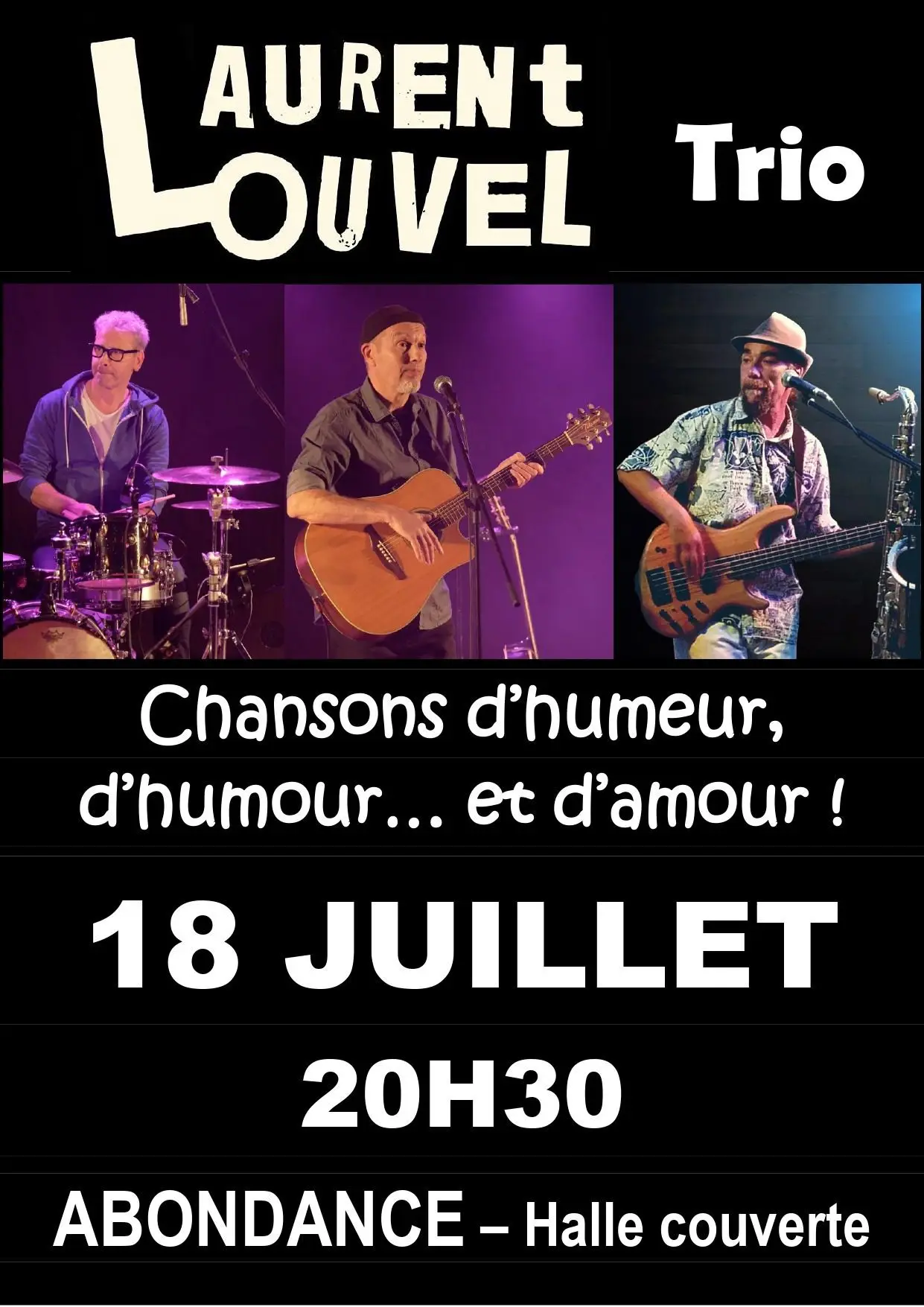 Lire la suite à propos de l’article CONCERT GRATUIT TRIO LAURENT LOUVEL samedi 18 juillet 2026 20h30