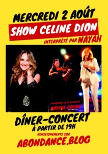 Lire la suite à propos de l’article Concert : Les plus grands succès de Céline DION par NAYAH à Abondance le mercredi 2 août 2023