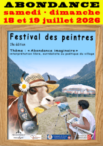 Lire la suite à propos de l’article FESTIVAL des PEINTRES samedi dimanche 18 – 19 juillet 2026