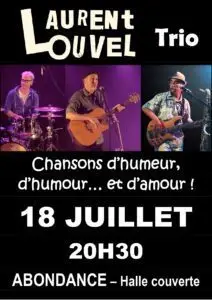 Lire la suite à propos de l’article CONCERT GRATUIT TRIO LAURENT LOUVEL samedi 18 juillet 2026 20h30
